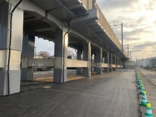[札幌運転所]完了完了全景(耐震補強_鋼板巻立)全景